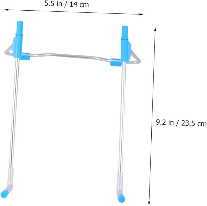 Blue Aluminum Laptop Stand Portable Foldable Cooling Rack for Home Office Travel - Image 2